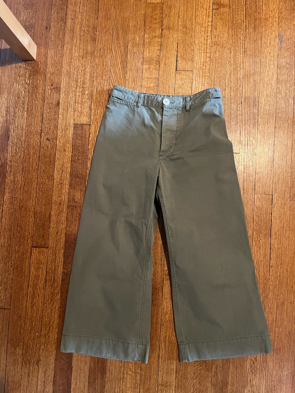 Pilcro and the Letterpress Olive Wide-Leg Pants